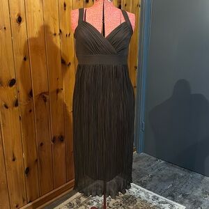 Cute WHBM Brown Empire Waist Sundress Sz 6
